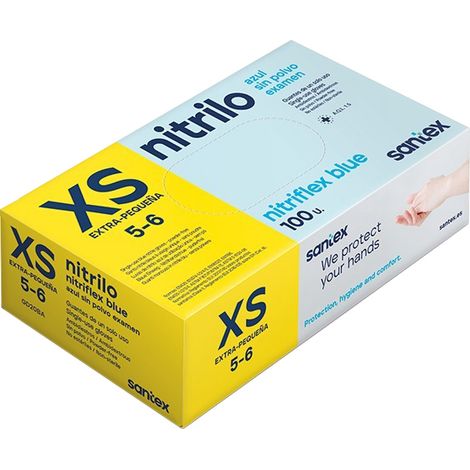 GUANTES DE NITRILO SIN POLVO TALLA XS (X10 CAJAS) - Imagen 2