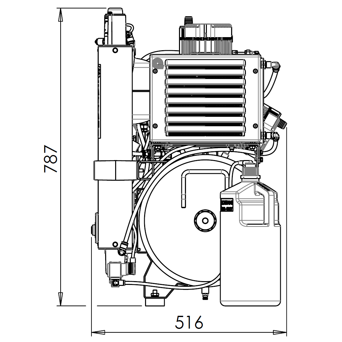 Compresor AC 300 Para 4/5 Equipos dentales - Imagen 3