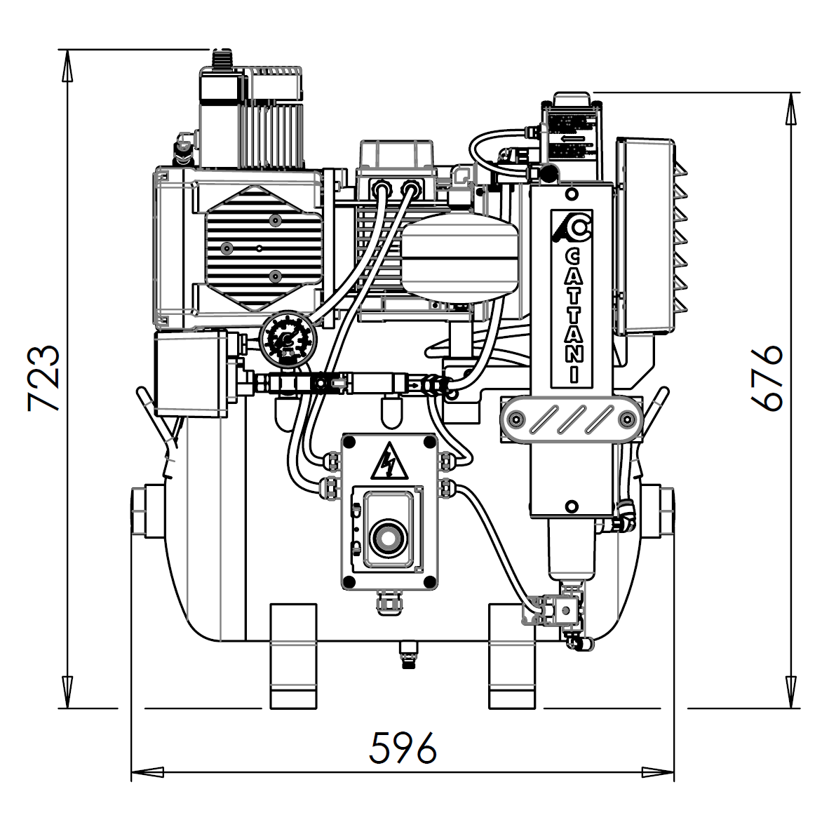 Compresor AC 100 Para 1 equipo dental - Imagen 5