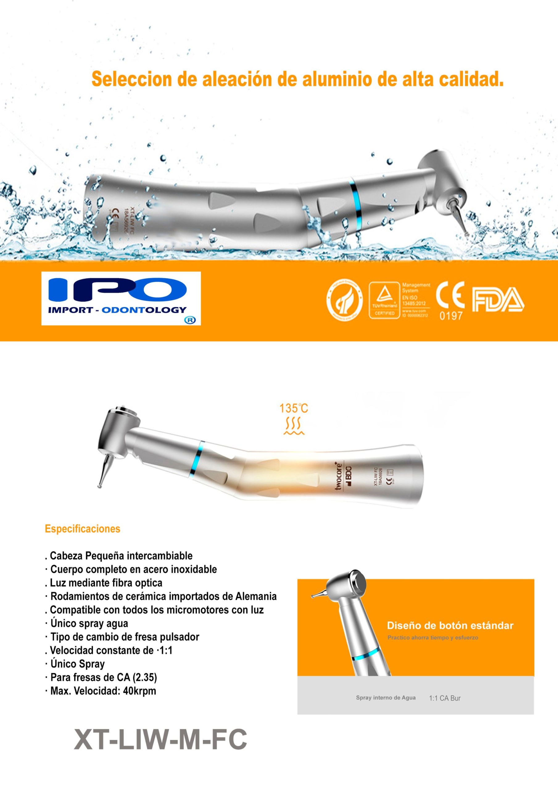 Contrangulo XT-LIW-M-FC (fibra optica) - Imagen 5