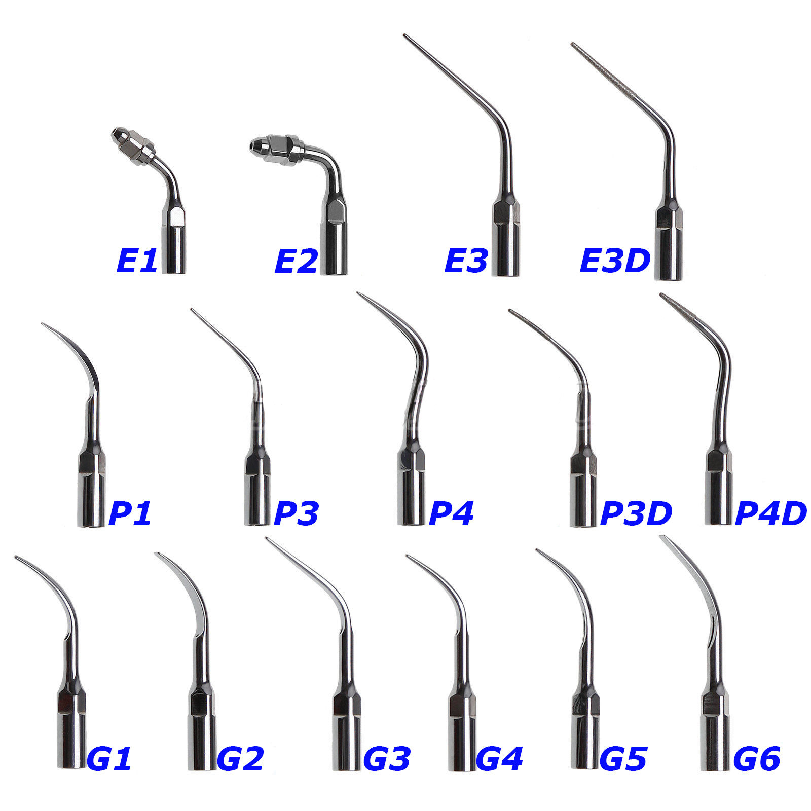 Puntas de ultrasonidos dental compatibles con EMS o SATELEC