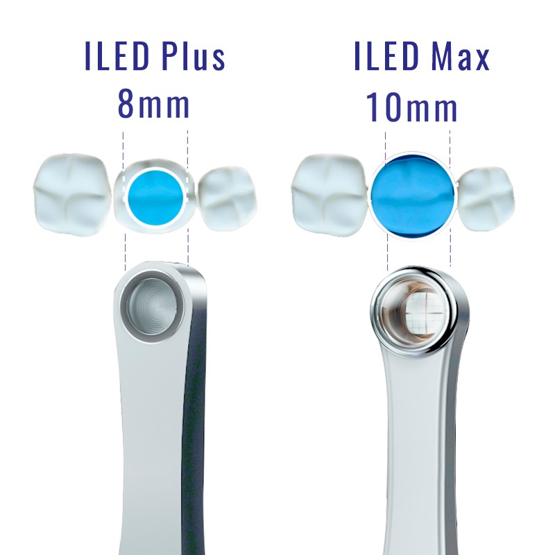 Lámpara de foto curado inalámbrica con punta metálica DTE iLED MAX. Color blanco. - Imagen 4