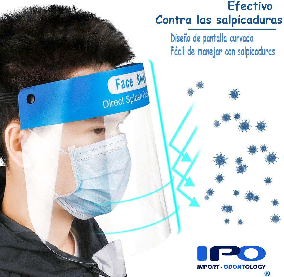 Visera/Pantalla Protectora Facial transparente x 5 unidades - Imagen 7