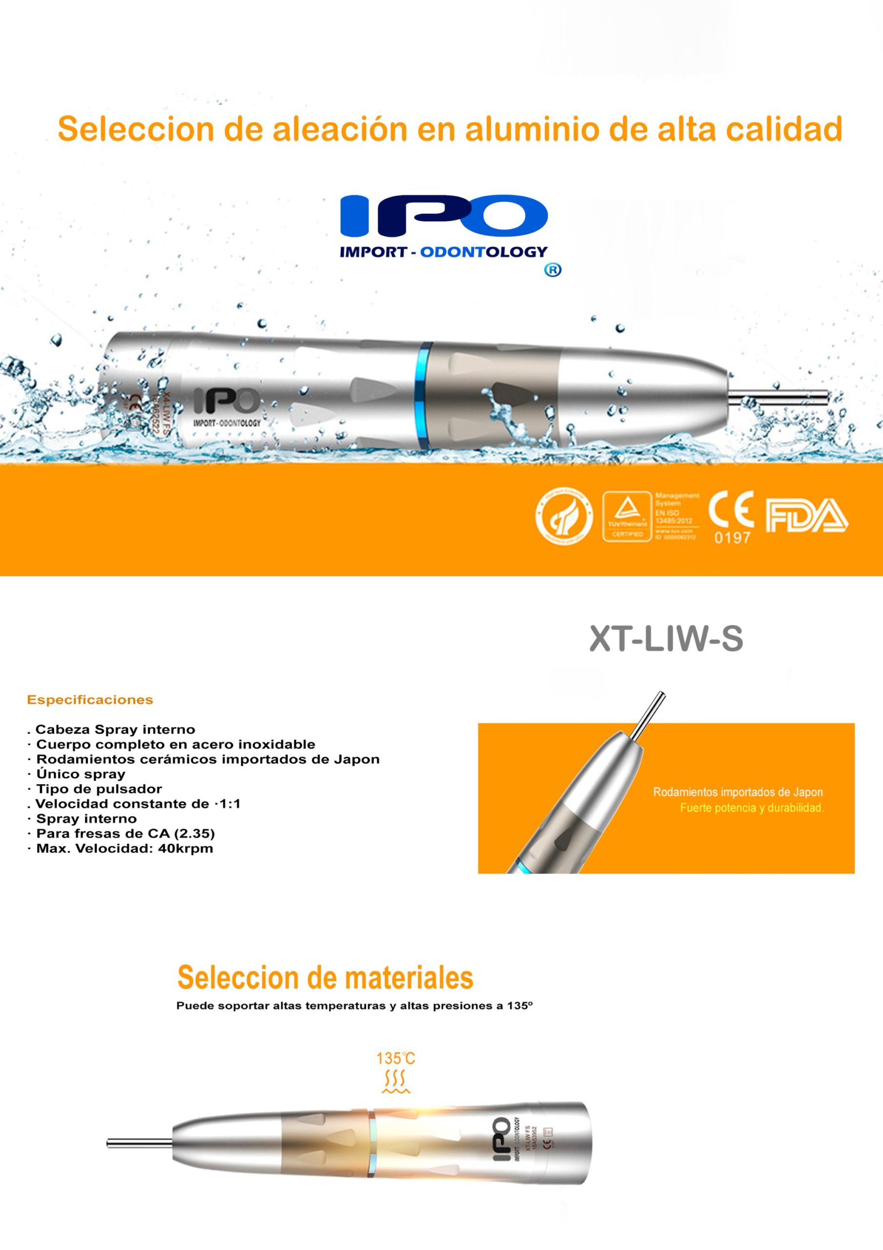 PIEZA DE MANO RECTA XT-LIW-FS - Imagen 5