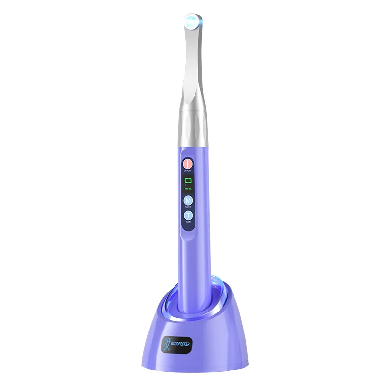 Lámpara de fotocurado inalámbrica con punta metálica DTE iLED MAX. Color morado