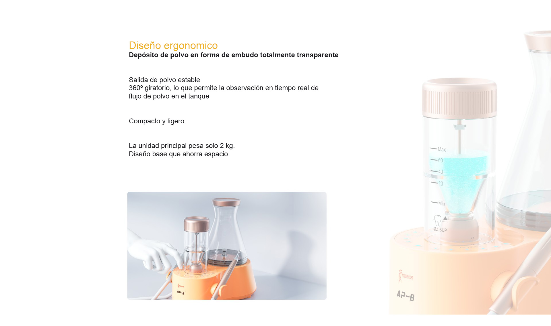 Escalador ultrasónico + aeropulidor AP-B - Imagen 6