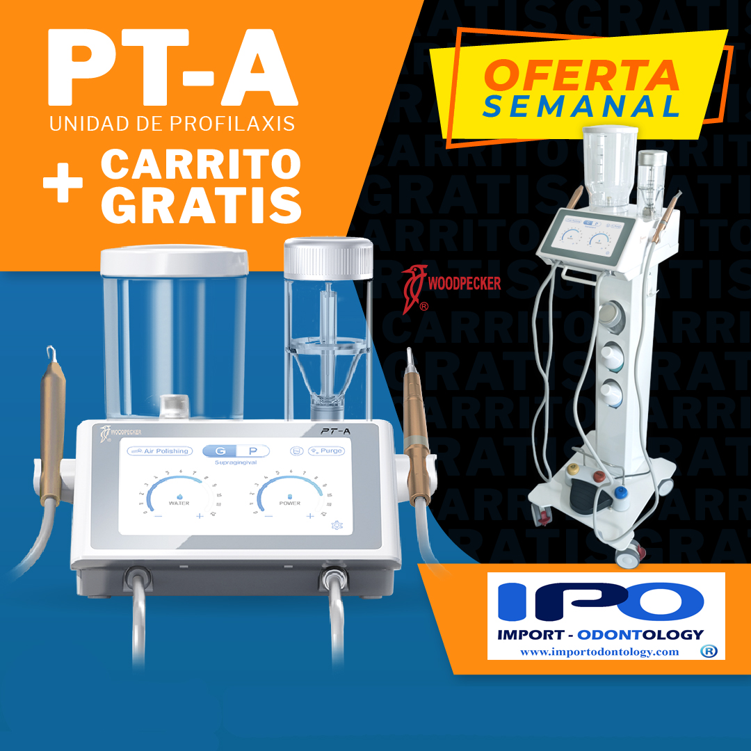 PT-A | Escalador ultrasónico + Aeropulidor Woodpecker + Carro de Regalo
