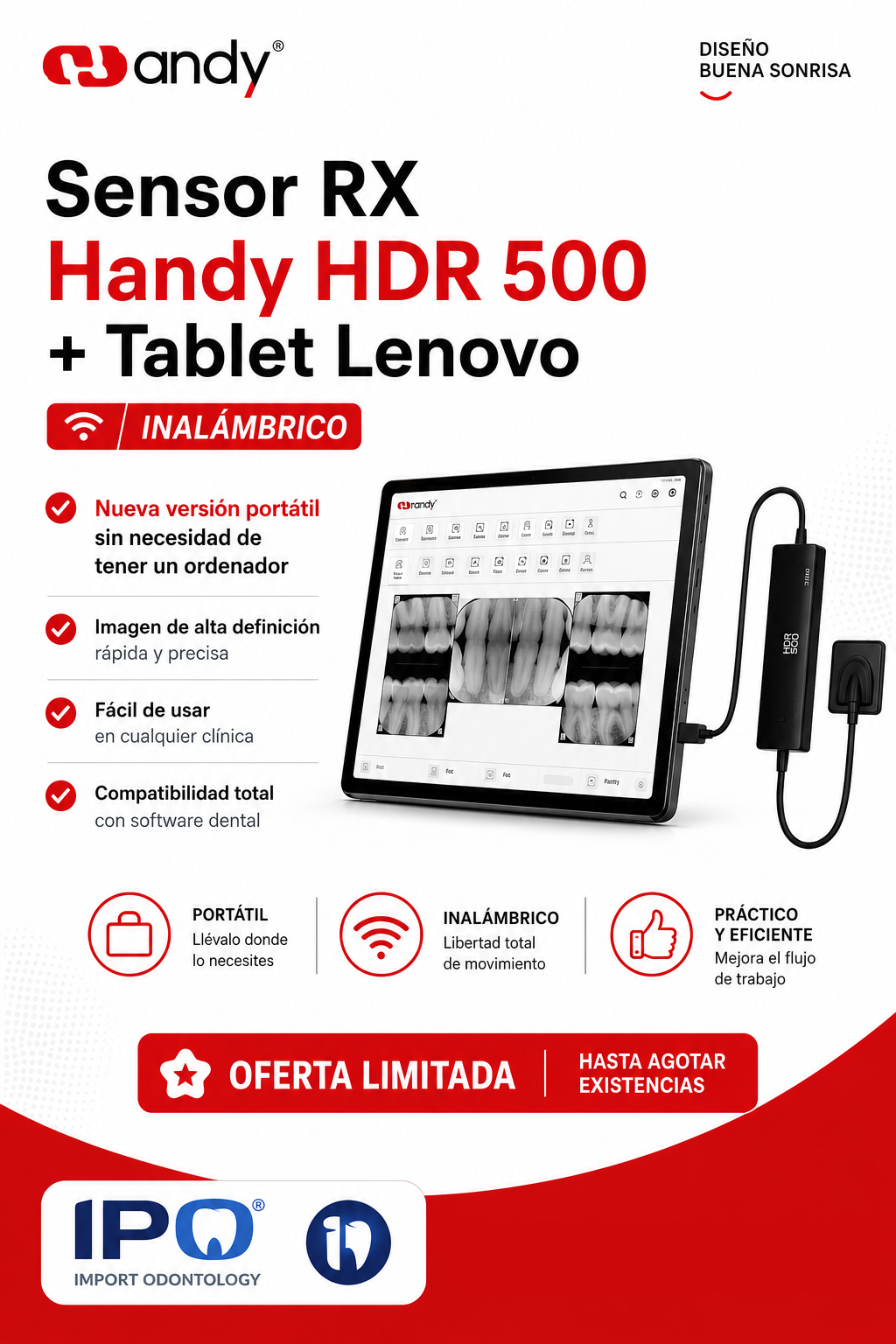 Sensor RX Handy HDR 500 + Tablet Lenovo